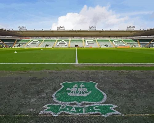 Plymouth Argyle Football Club Stadium Paint By Numbers