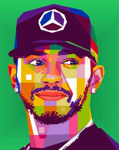 Pop Art Lewis Hamilton Paint By Numbers