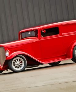 Red 1932 Ford Car Paint By Numbers