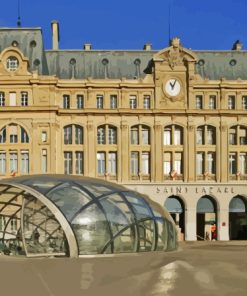 Saint Lazare Station Paint By Numbers