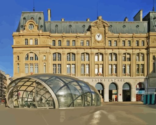 Saint Lazare Station Paint By Numbers