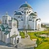 Saint Sava Church Temple Belgrade Paint By Numbers