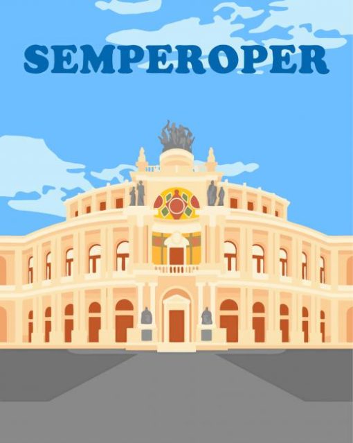 Semperoper Dresden Poster Paint By Numbers