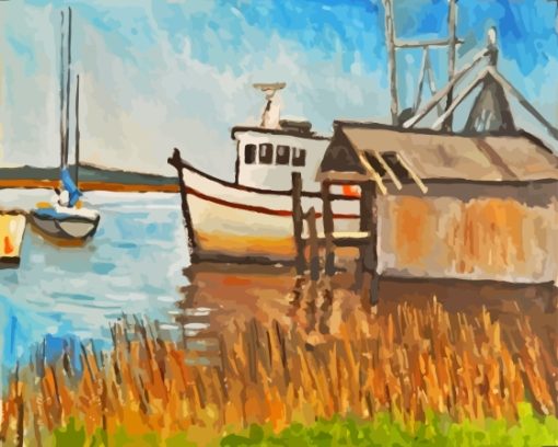 Shrimp Boat Paint By Numbers