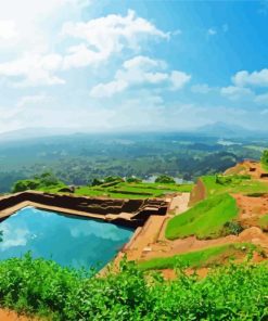 Sigiriya Rock Fortress Sri Lanka Paint By Numbers