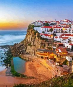Sunset At Azenhas Do Mar Paint By Numbers