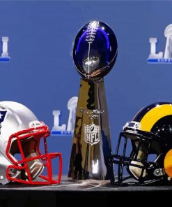 Super Bowl Helmets Paint By Number