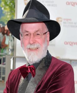 Terry Pratchett Smiling Paint By Numbers