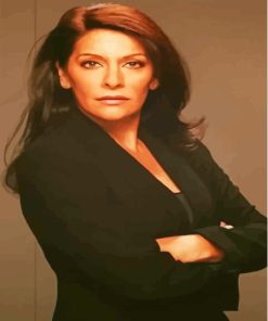 The English Actress Marina Sirtis Paint By Numbers