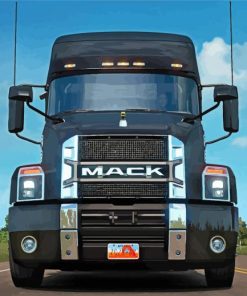The Mack Truck On Road Paint By Numbers