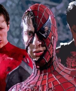 Three Spidermen Paint By Numbers