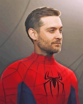 Tobey Maguire Spider Man Marvel Hero Paint By Numbers