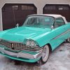 Turquoise Plymouth Belvedere Paint By Numbers