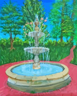 Water Fountain Paint By Numbers