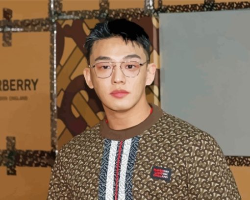 Yoo Ah In With Glasses Paint By Numbers