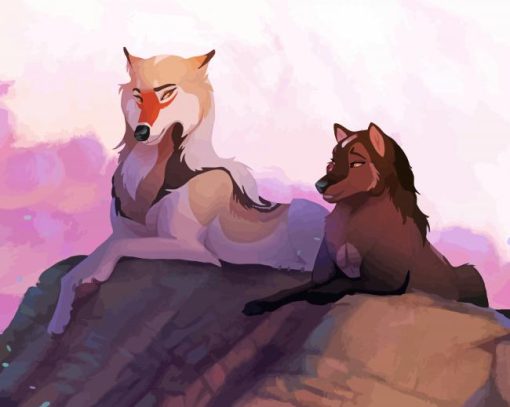 Young Cartoon Wolves Paint By Numbers