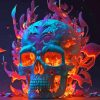 Fire Skull Paint By Numbers