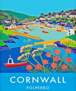 Cornwall Polperro Poster Paint By Numbers