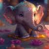 Cute Elephant Paint By Numbers