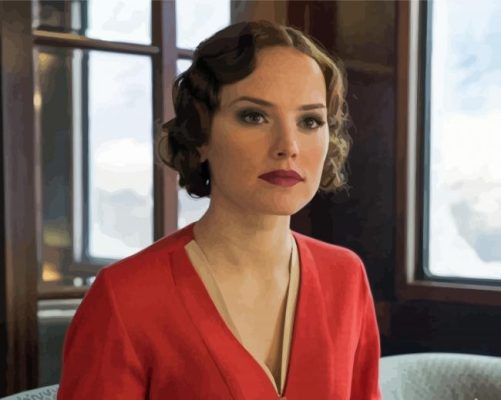 Daisy Ridley In Murder On The Orient Express Paint By Numbers