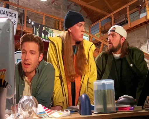 Jay And Silent Bob Strike Back Movie Paint By Numbers