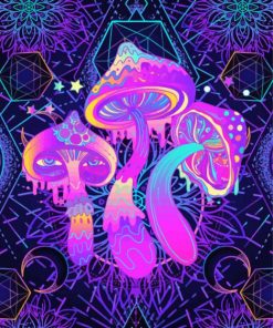 Neon Psilocybe Paint By Numbers