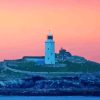 Newlyn Lighthouse Sunset Paint By Numbers