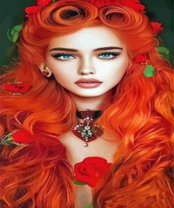 Redhead girl Paint By Numbers