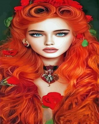 Redhead girl Paint By Numbers