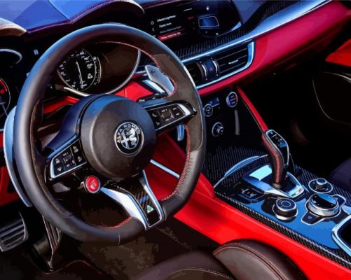 Stelvio Alfa Romeo Interior Paint By Numbers