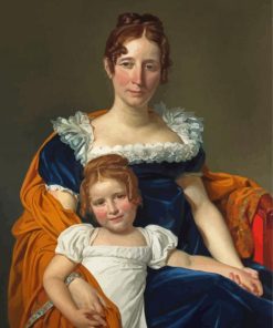 The Countess Vilain XIIII And Her Daughter By Jacques Louis David Paint By Numbers