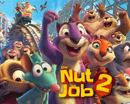 The Nut Job Movie Paint By Numbers