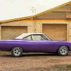 Vintage Plum Crazy Plymouth Roadrunner Paint By Numbers