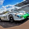 White 917 Porsche Car Paint By Numbers
