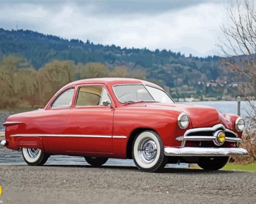 1949 Ford Coupe Paint By Numbers