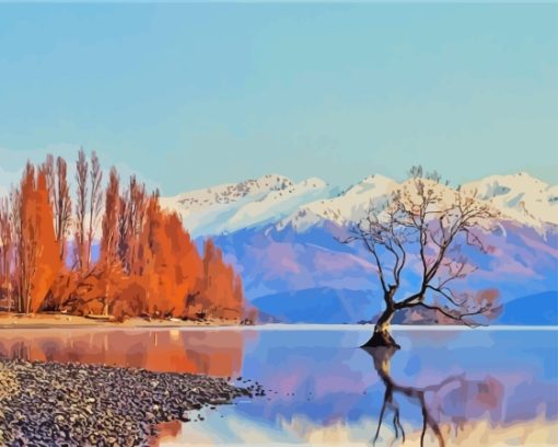 Arrowtown South Island Landscape Paint By Numbers