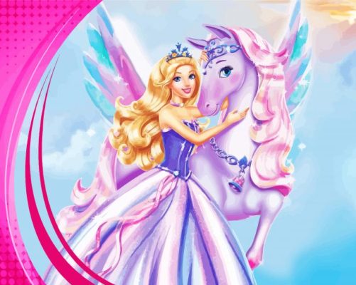 Barbie And The Magic Of Pegasus Animated Movie Paint By Numbers