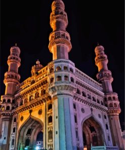 Charminar Monument In Hyderabad Paint By Numbers