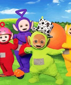 Teletubbies Cartoon Paint By Numbers