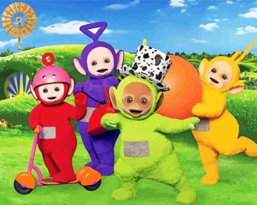 Teletubbies Cartoon Paint By Numbers