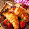 Croissants And Strawberries Paint By Numbers