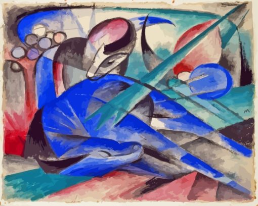 Dreaming Horse By Franz Marc Paint By Numbers