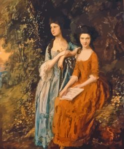 Lizabeth And Mary Linley By Thomas Gainsborough Paint By Numbers
