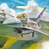 F16 Fighting Falcon Military Art Paint By Numbers