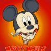 Mickey Mouse Horror Poster Paint By Numbers