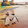 Penguins Birds On The Beach Art Paint By Numbers