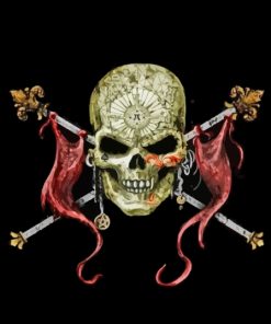 Pirate Skull Paint By Numbers