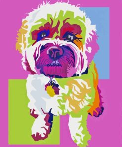Pop Art Cockapoo Paint By Numbers