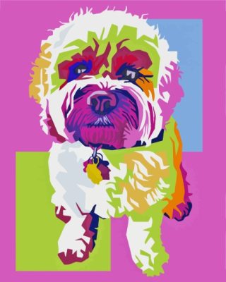 Pop Art Cockapoo Paint By Numbers