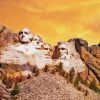 Sunset At Mount Rushmore National Memorial Paint By Numbers